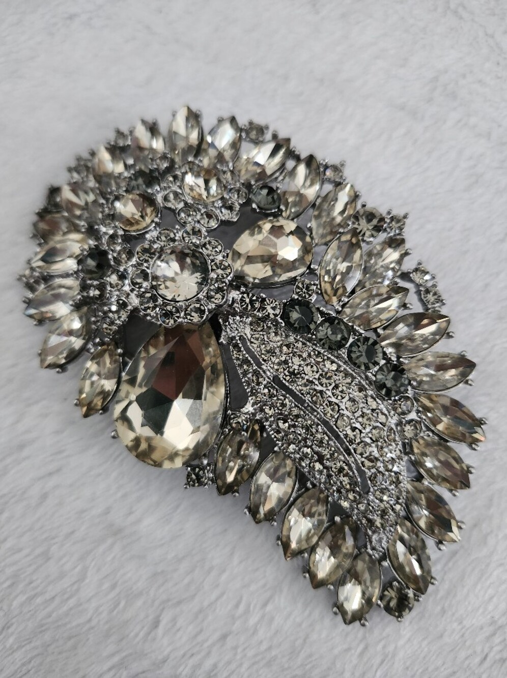 CABI Rhinestone Statement Belt Buckle Brooch Pendant